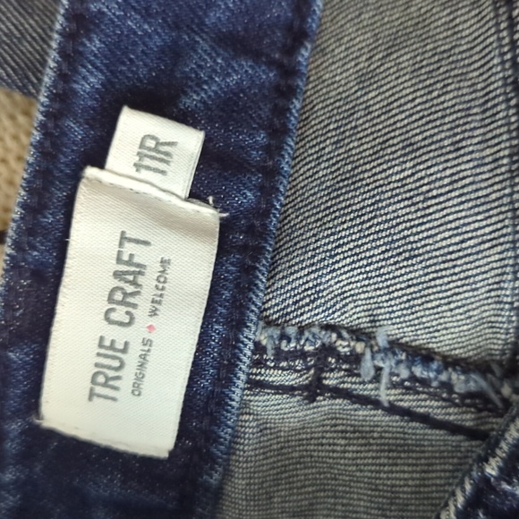TRUE CRAFT Mom Jean Distressed Tapered Skinny Size 11 - Picture 5 of 6